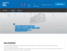 Tablet Screenshot of logisticandmore.com
